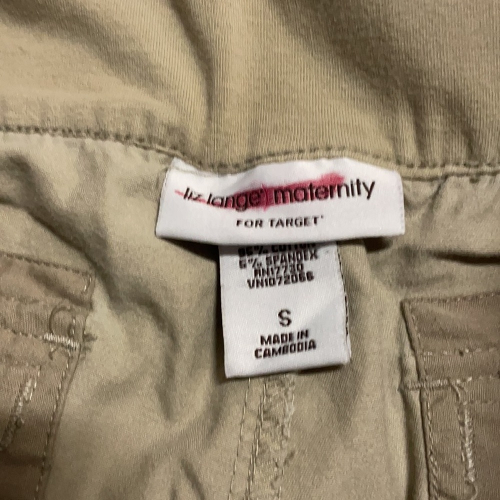 Liz Lange maternity khaki shorts size S - Picture 4 of 7